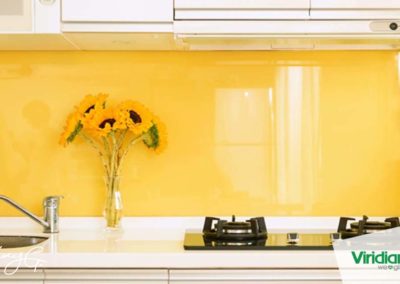 Glass Yellow Splashback